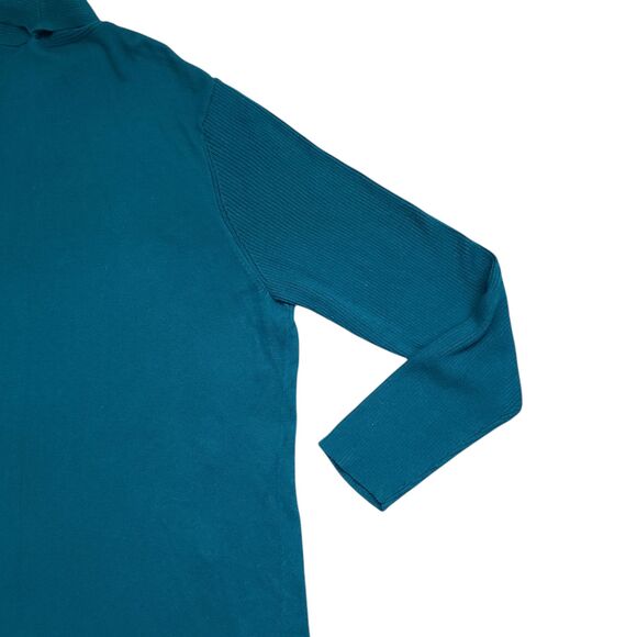 Chicos Knit Cardigan Sweater Womens XL 3 Open Front Teal - Picture 11 of 12